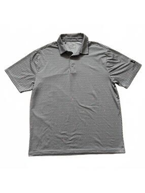 Under Armour Playoff Golf Polo Shirt Performance Red Flag Pin Men's Size Large